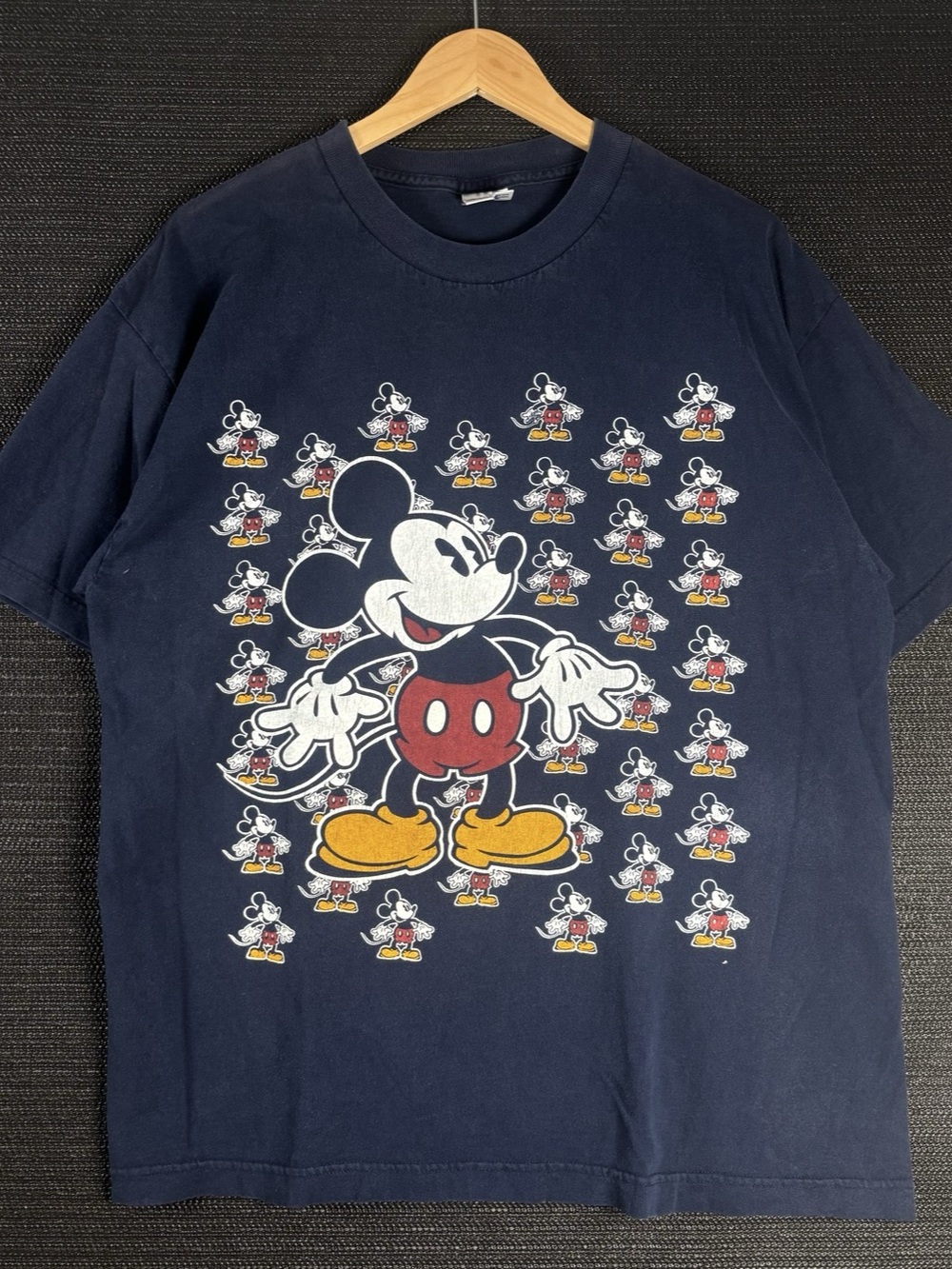 Vintage Mickey Mouse Graphic Tee Blue XL